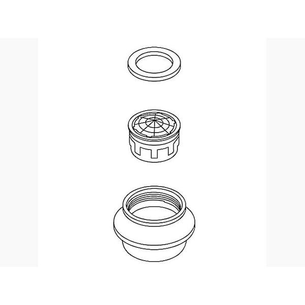 Kohler Aerator Kit 1297234CP Zoro